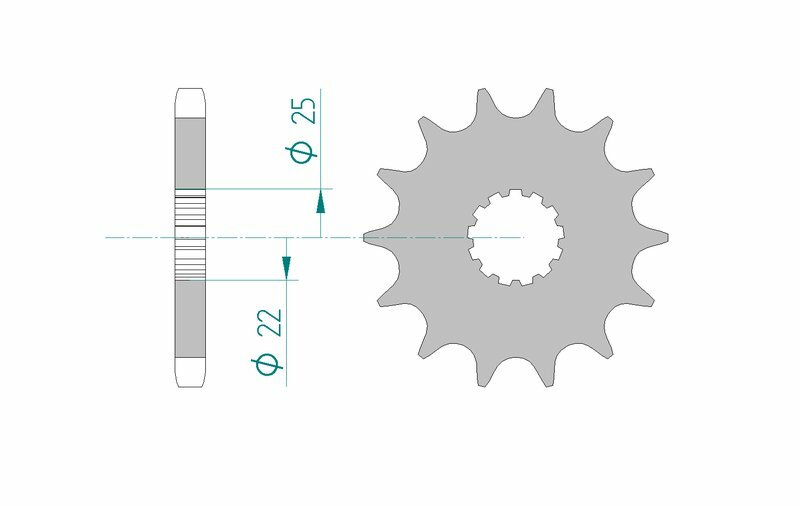 AFAM Steel Standard Front Sprocket 28400 - 530