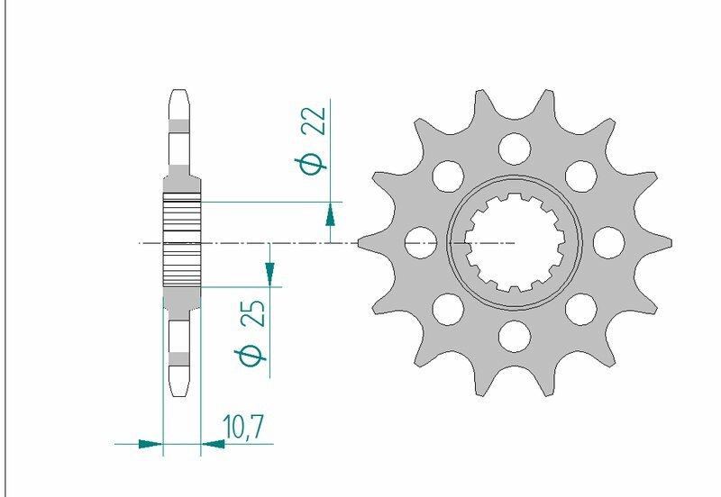 AFAM Steel Standard Front Sprocket 21511 - 520