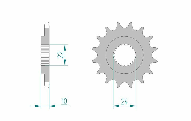 AFAM Steel Standard Front Sprocket 61301 - 520