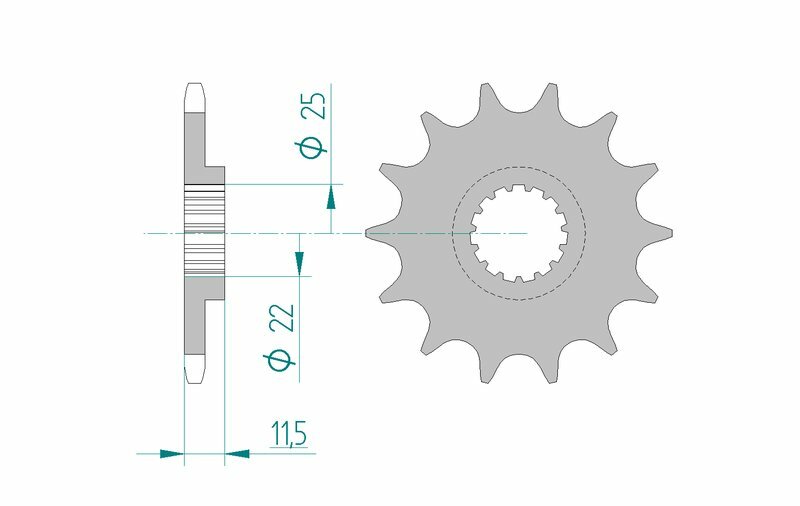 AFAM Steel Standard Front Sprocket 73303 - 520