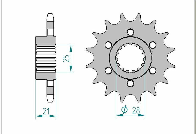 AFAM Steel Standard Front Sprocket 37600 - 525