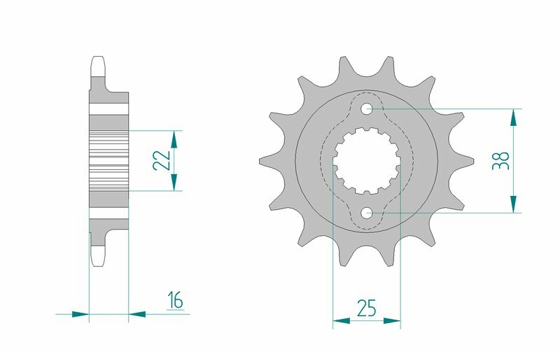 AFAM Steel Standard Front Sprocket 52610 - 520