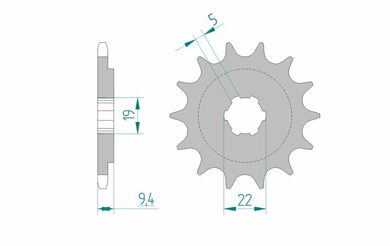 AFAM Pignon acier standard 20309 - 520