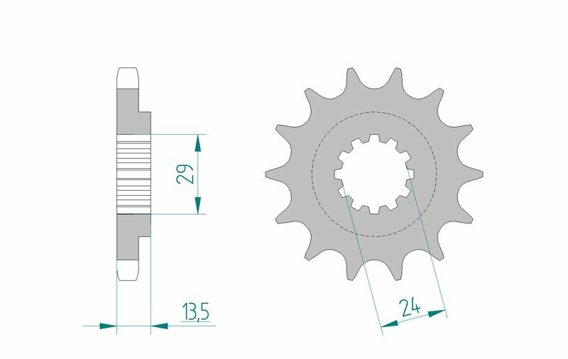 AFAM Steel Standard Front Sprocket 24900 - 530