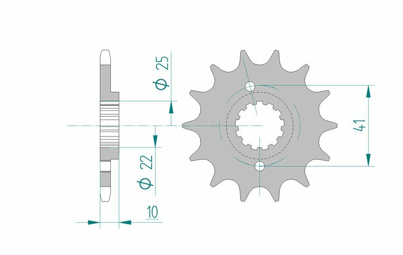 AFAM Steel Standard Front Sprocket 20509 - 520