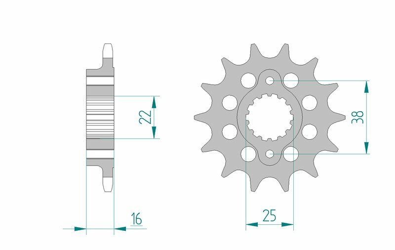 AFAM Steel Standard Front Sprocket 52611 - 520