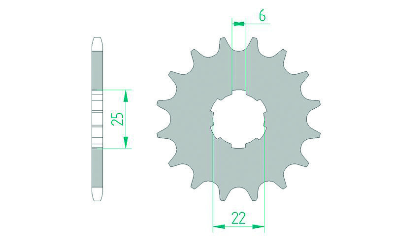 AFAM Steel Standard Front Sprocket 20100 - 420