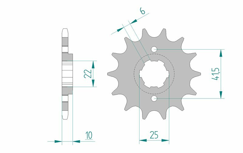 AFAM Steel Standard Front Sprocket 20508 - 520