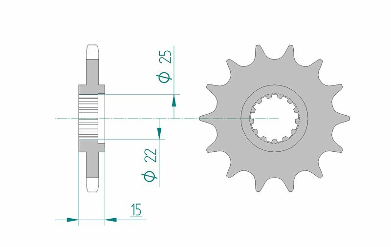 AFAM Steel Standard Front Sprocket 24506 - 525