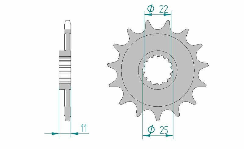AFAM Steel Standard Front Sprocket 37400 - 520
