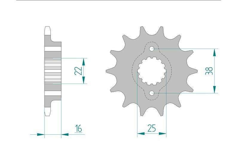 AFAM Steel Standard Front Sprocket 52604 - 520