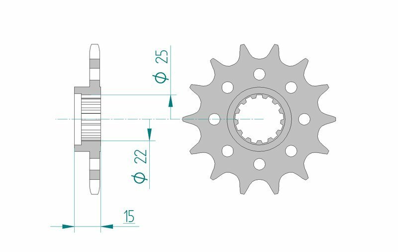 AFAM Steel Standard Front Sprocket 24509 - 520 - buy cheap ▷ FC-Moto