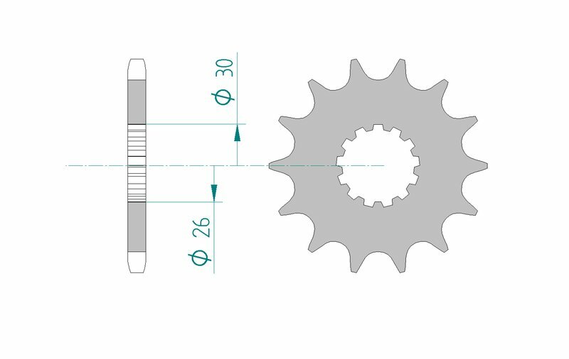 AFAM Steel Standard Front Sprocket 88600 - 525