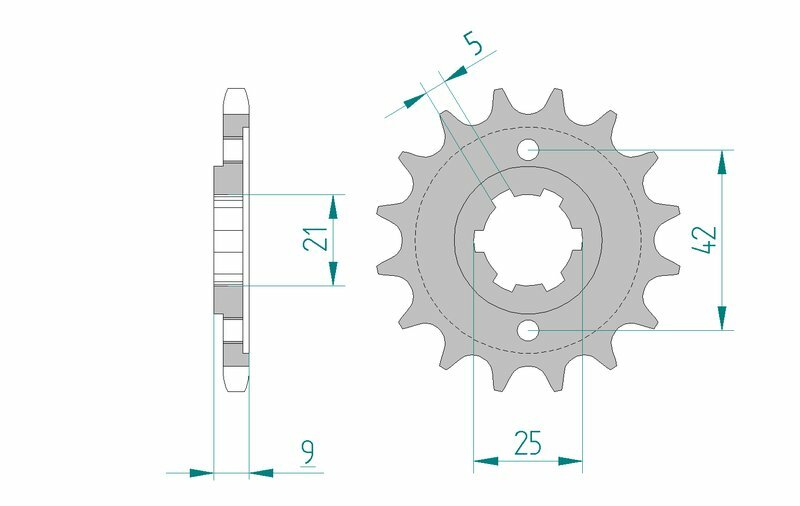 AFAM Steel Standard Front Sprocket 21304 - 428