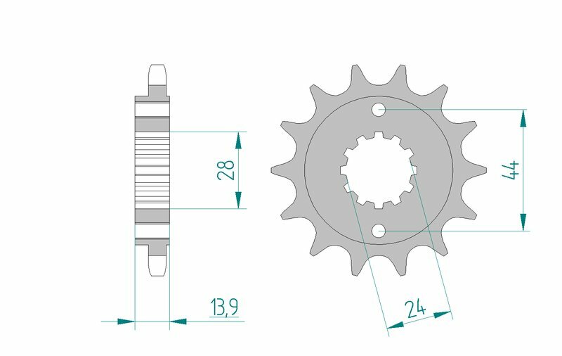 AFAM Steel Standard Front Sprocket 20606 - 525