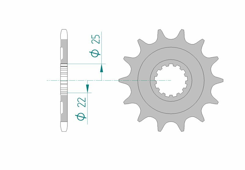 AFAM Steel Standard Front Sprocket 27502 - 520