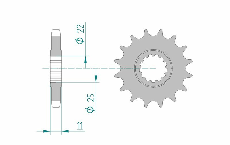 AFAM Steel Standard Front Sprocket 21602 - 530