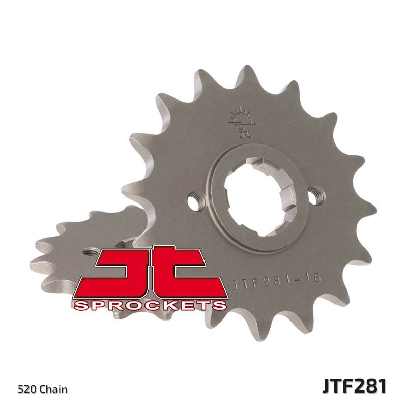 JT SPROCKETS Steel Standard Front Sprocket 281 - 520, Size 100 mm, Size 100 mm