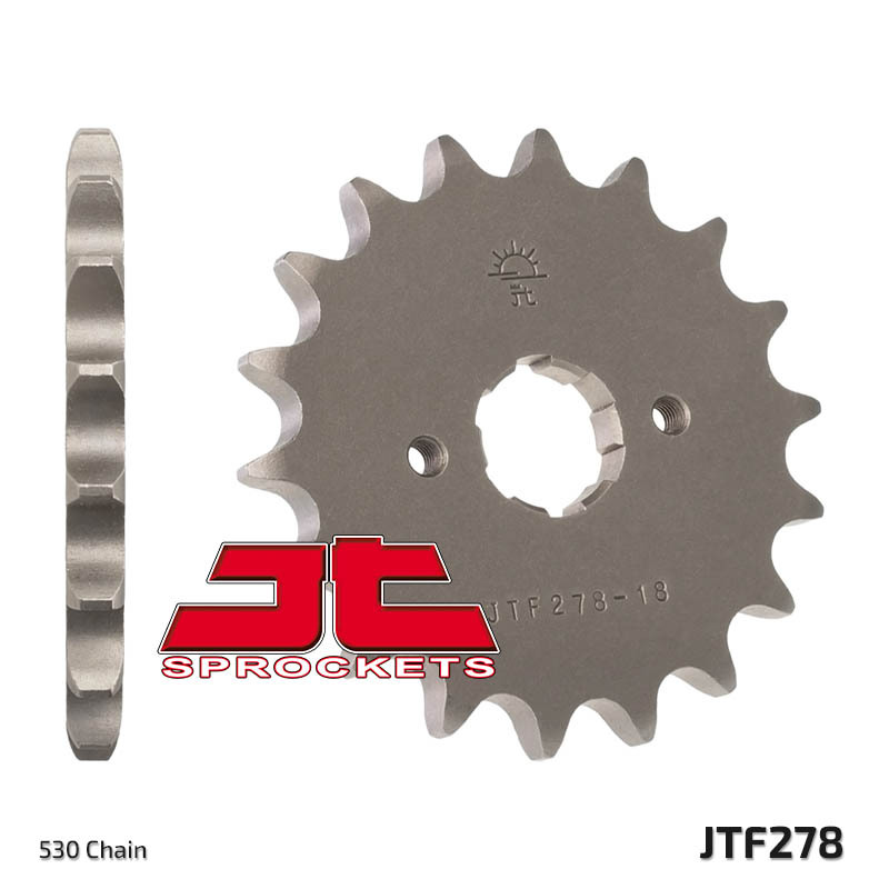 JT SPROCKETS Steel Standard Front Sprocket 278 - 520, Size 100 mm, Size 100 mm