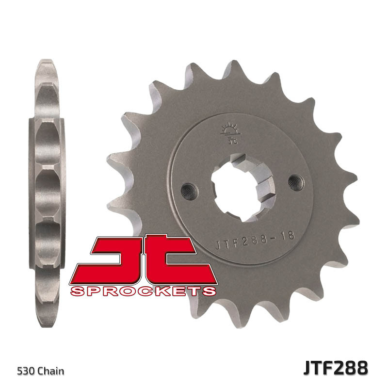 JT SPROCKETS Steel Standard Front Sprocket 288 - 530, Size 100 mm, Size 100 mm