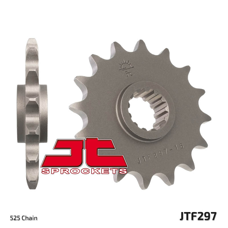 JT SPROCKETS Steel Standard Front Sprocket 297 - 525, Size 100 mm, Size 100 mm