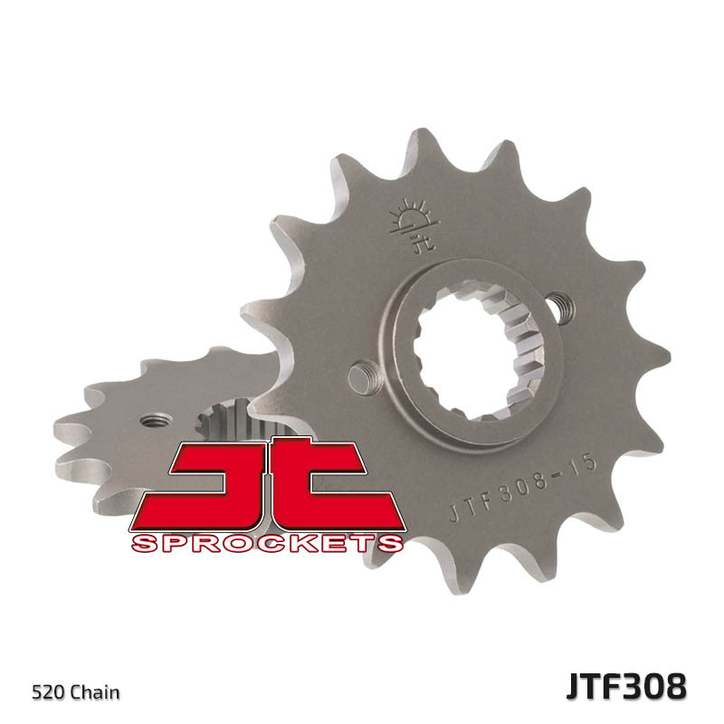JT SPROCKETS Steel Standard Front Sprocket 308 - 520, Size 100 mm, Size 100 mm