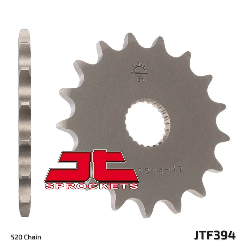 JT SPROCKETS Steel Standard Front Sprocket 394 - 520, Size 100 mm, Size 100 mm