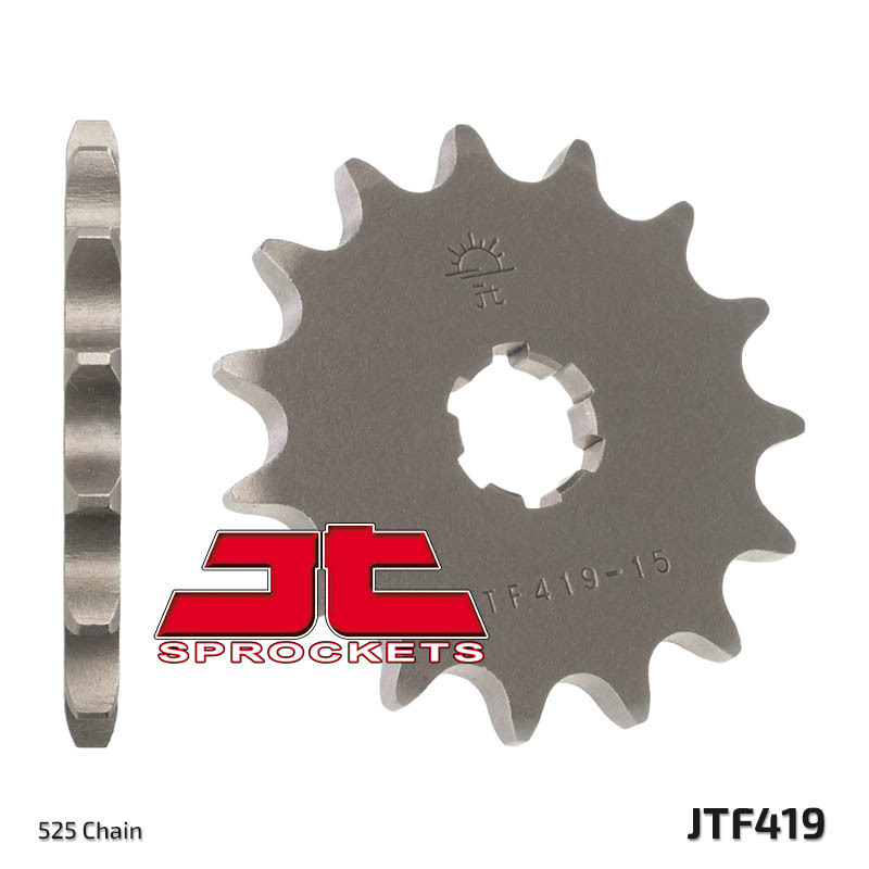 JT SPROCKETS Steel Standard Front Sprocket 419 - 525, Size 100 mm, Size 100 mm