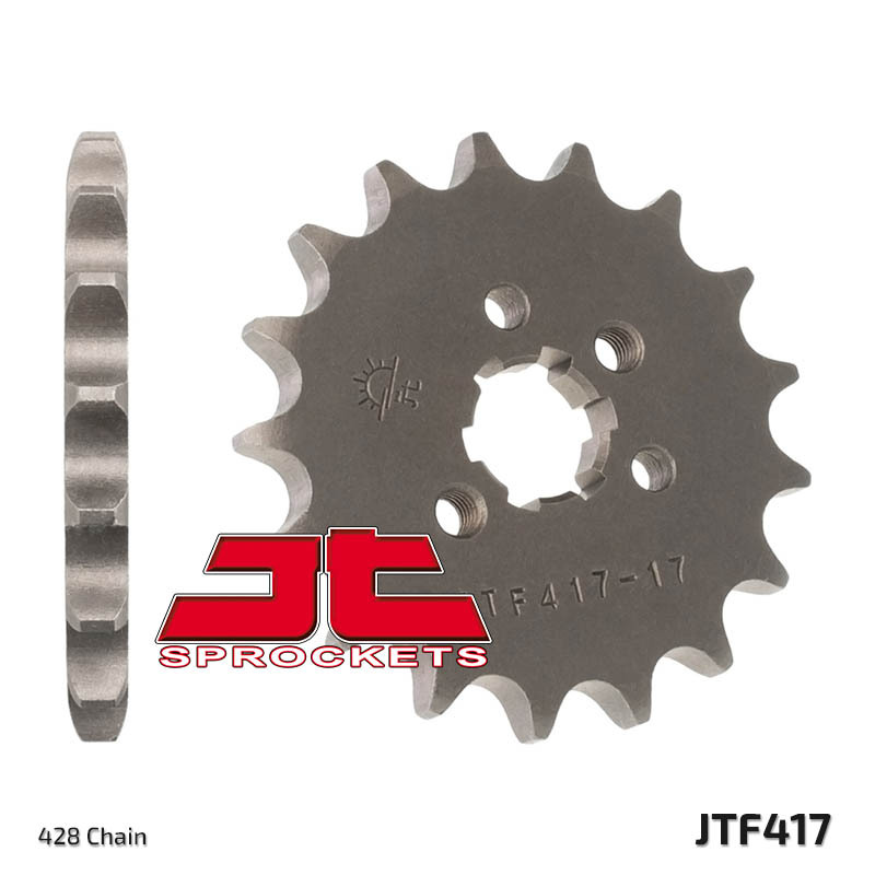 JT SPROCKETS Steel Standard Front Sprocket 417 - 428, Size 100 mm, Size 100 mm