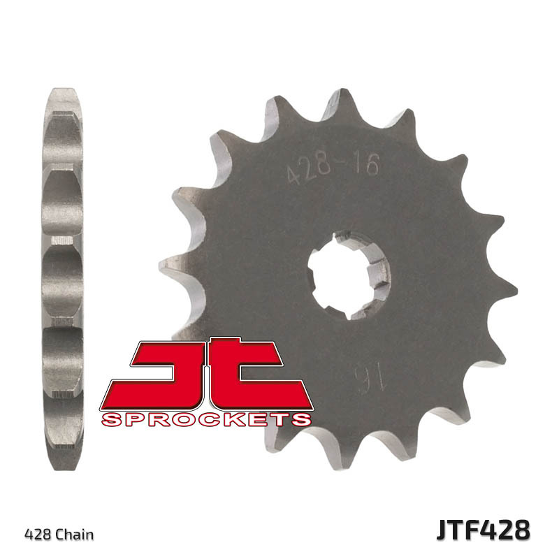 JT SPROCKETS Steel Standard Front Sprocket 428 - 428