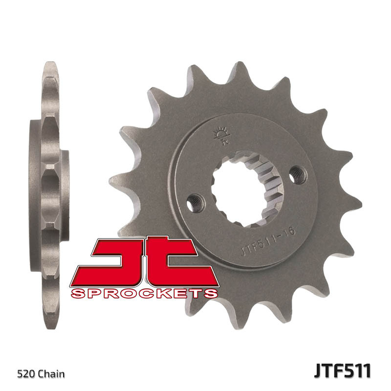 JT SPROCKETS Steel Standard Front Sprocket 511 - 520, Size 100 mm, Size 100 mm