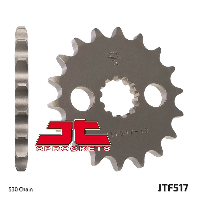 JT SPROCKETS Steel Standard Front Sprocket 517 - 530, Size 100 mm, Size 100 mm