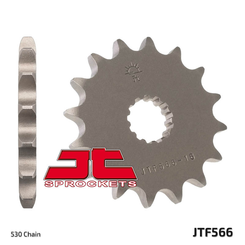 JT SPROCKETS Steel Standard Front Sprocket 566 - 530, Size 100 mm, Size 100 mm