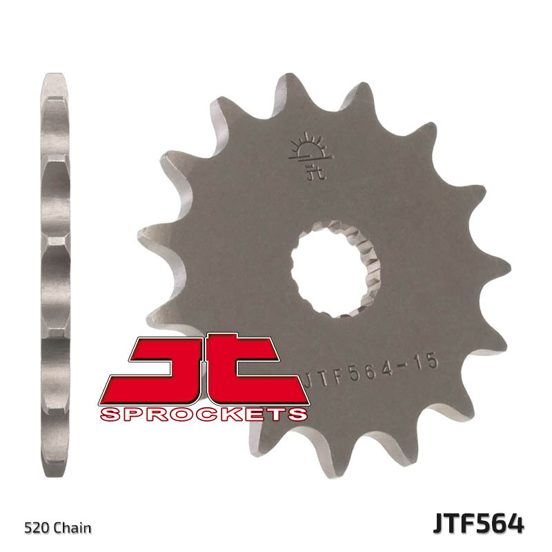 JT SPROCKETS Steel Standard Front Sprocket 564 - 520, Size 105 cm, Size 105 cm