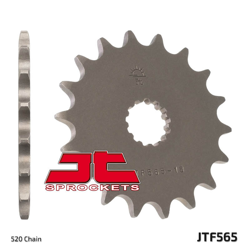 JT SPROCKETS Steel Standard Front Sprocket 565 - 520, Size 100 mm, Size 100 mm