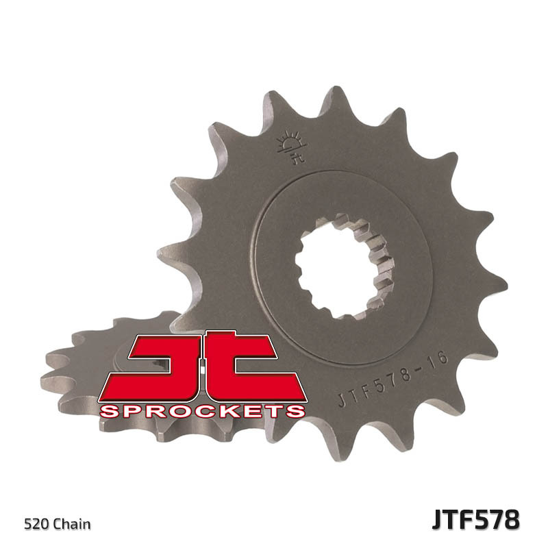 JT SPROCKETS Steel Standard Front Sprocket 578 - 520, Size 100 mm, Size 100 mm