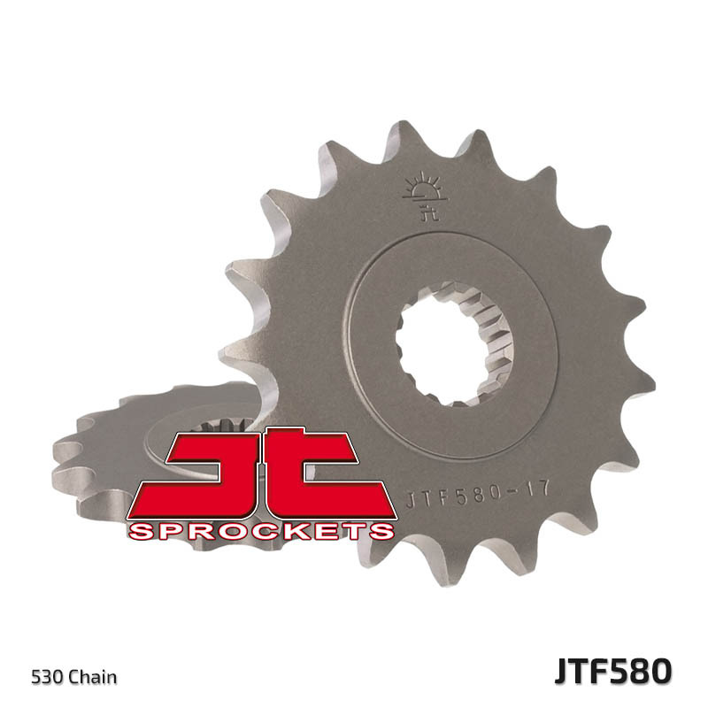 JT SPROCKETS Steel Standard Front Sprocket 580 - 530, Size 100 mm, Size 100 mm