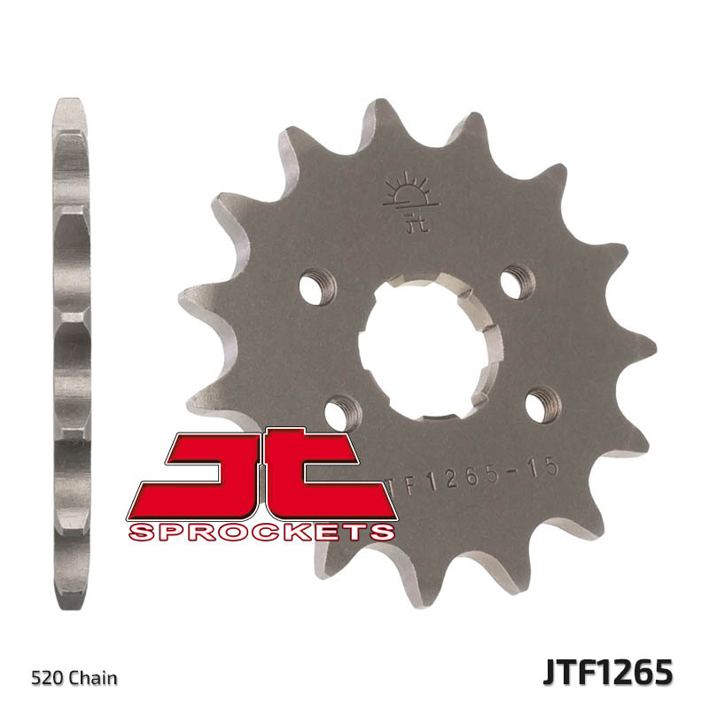 JT SPROCKETS Steel Standard Front Sprocket 1265 - 520, Size 100 mm, Size 100 mm