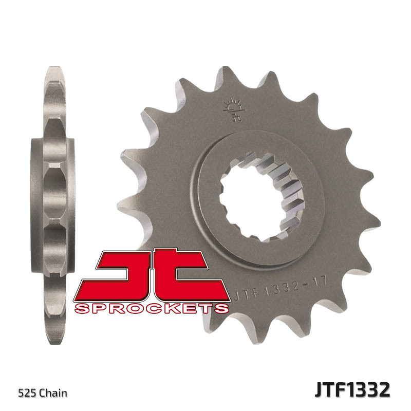 JT SPROCKETS Steel Standard Front Sprocket 1332 - 525, Size 100 mm, Size 100 mm