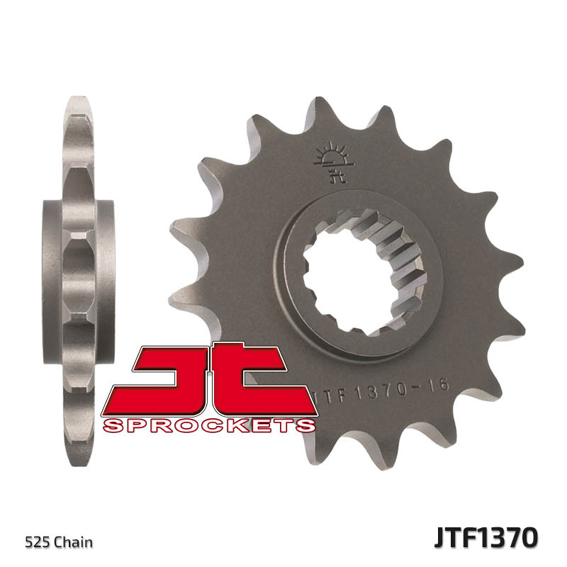 JT SPROCKETS Steel Standard Front Sprocket 1370 - 525, Size 100 mm, Size 100 mm