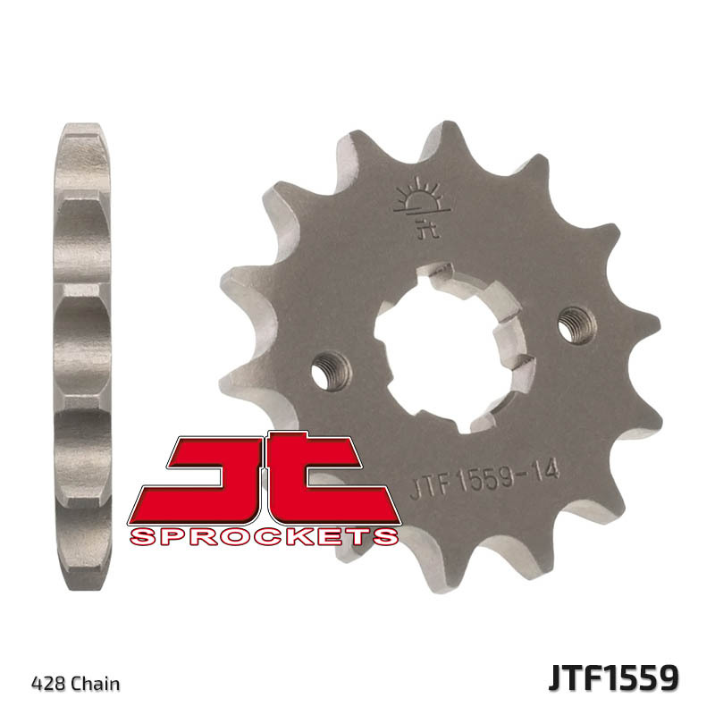 JT SPROCKETS Steel Standard Front Sprocket 1559 - 428, Size 100 mm, Size 100 mm