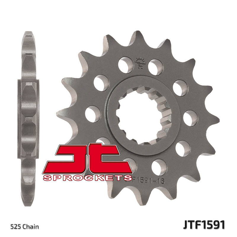 JT SPROCKETS Steel Standard Front Sprocket 1591 - 525, Size 100 mm, Size 100 mm