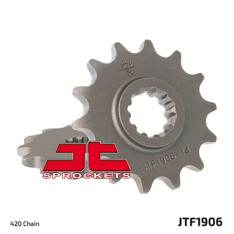 JT SPROCKETS Steel Standard Front Sprocket 1906 - 420, Size 100 mm, Size 100 mm