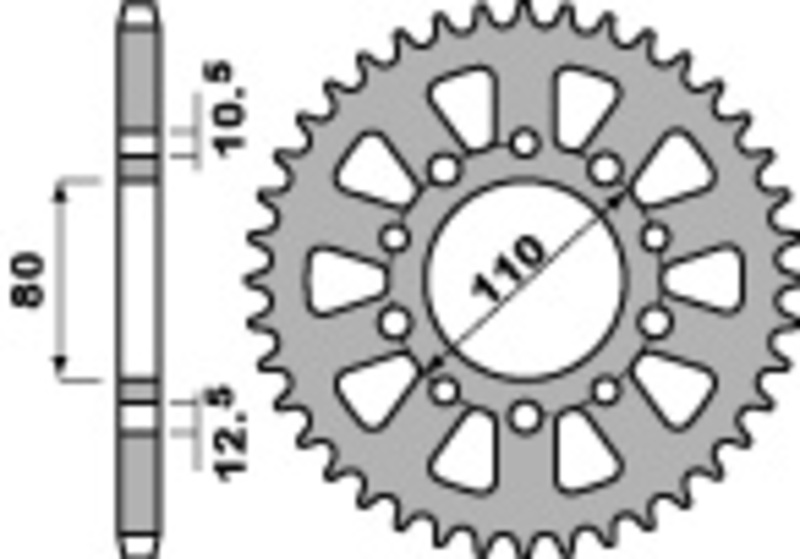 PBR Couronne acier standard 334 - 530