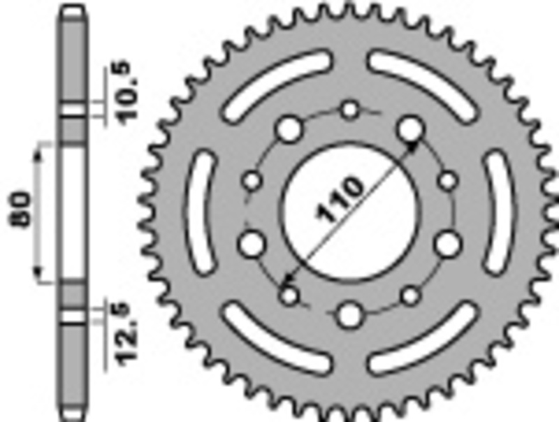 PBR Couronne acier standard 4350 - 525
