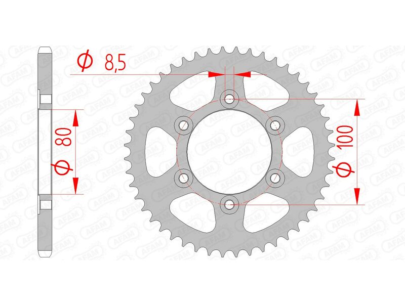AFAM Couronne acier standard 80105 - 420