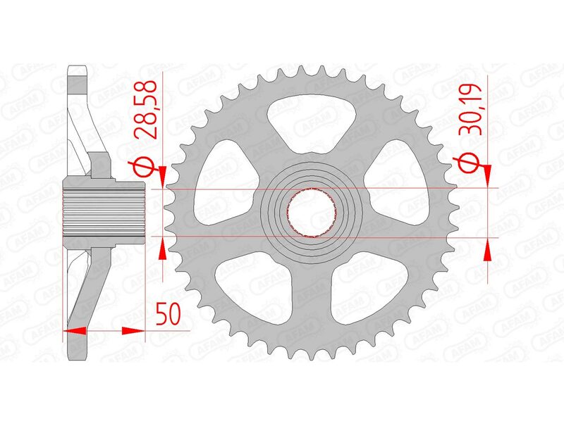 AFAM Steel Standard Rear Sprocket 35100 - 415