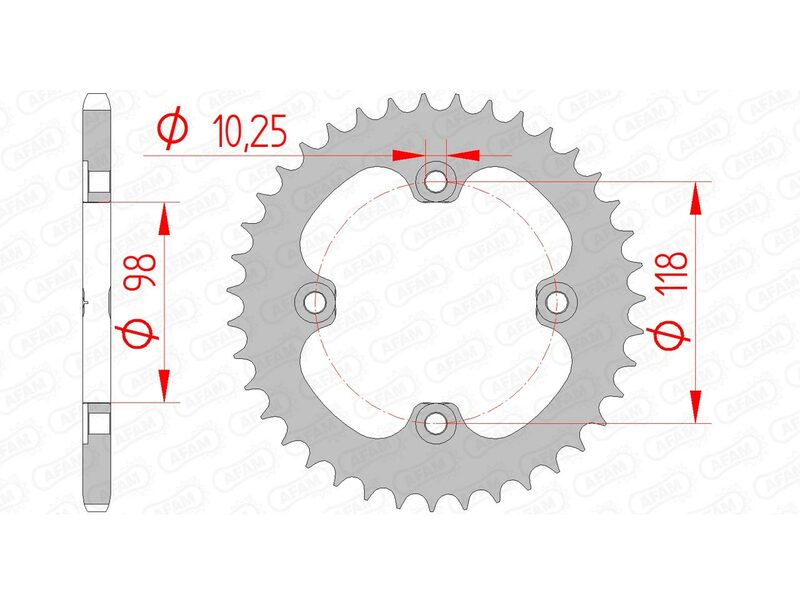 AFAM Couronne acier standard 92401 - 520