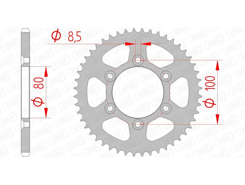 AFAM Couronne acier standard 80103 - 420