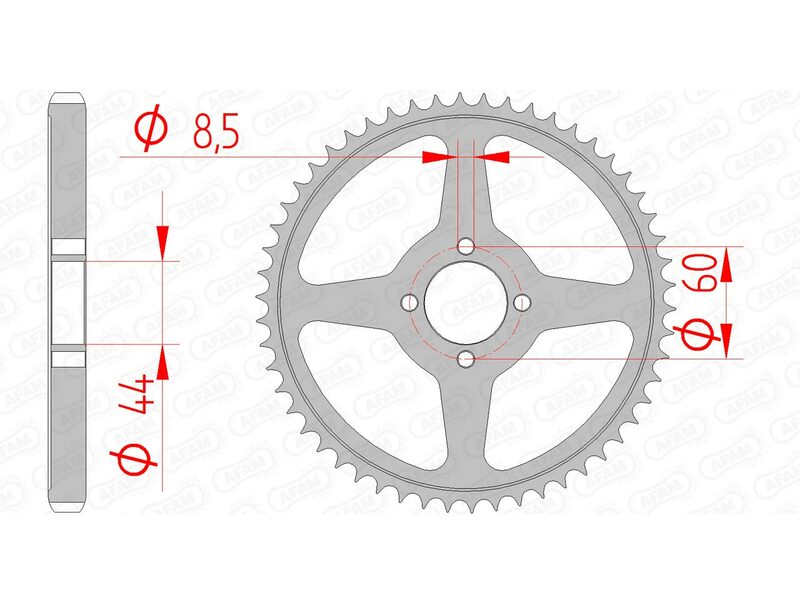 AFAM Couronne acier standard 12222 - 428